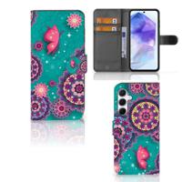 Samsung Galaxy A55 Hoesje Cirkels en Vlinders - thumbnail