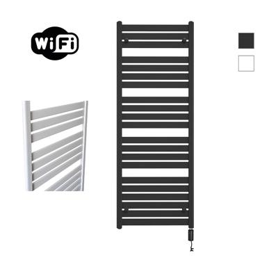 Elektrische Radiator Sanicare HWV - Moda Met Wifi 160x60 cm Mat Zwart 1159W Met Thermostaat Zwart Rechtsonder Sanicare
