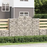 Schanskorven 9 st gewelfd 200x30x140/160 cm ijzer - thumbnail