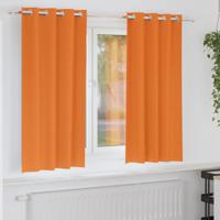 VidaXL Zwart-out gordijnen met ringen 2 pcs feloranje 175 x 140 cm - thumbnail