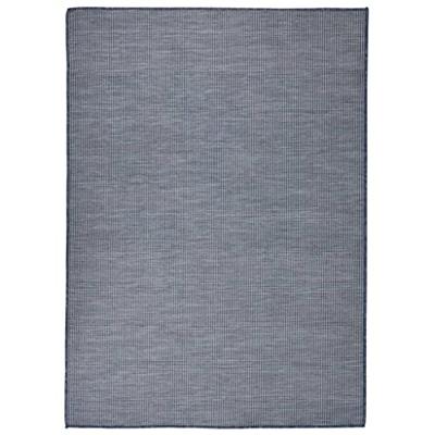 Buitenkleed platgeweven 200x280 cm blauw