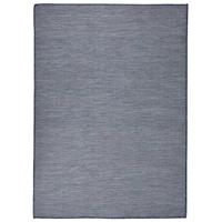 Buitenkleed platgeweven 200x280 cm blauw - thumbnail
