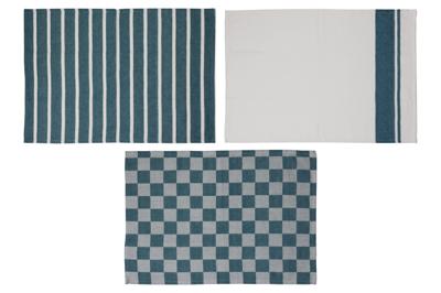 Cosy & Trendy Keukenhanddoek - Royal Blue (3 stuks)