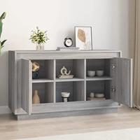 Dressoir 102x35x60 cm bewerkt hout grijs sonoma eikenkleurig - thumbnail