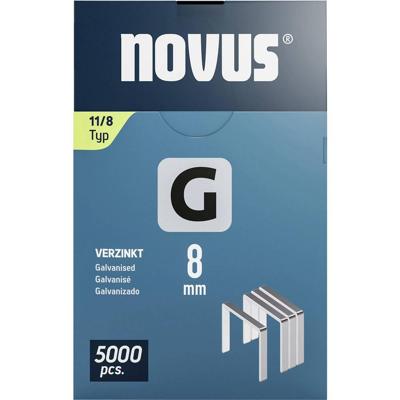 Novus Tools 042-0766 Nieten met plat draad Type 11 5000 stuk(s) Afm. (l x b) 8 mm x 10.6 mm
