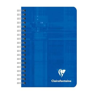 Notitieboek Clairefontaine 95x140mm spiraal lijn assorti | 5 stuks
