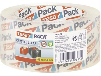 tesa CRYSTAL CLEAR 57807-00000-01 Pakband tesapack Transparant (l x b) 66 m x 50 mm 1 stuk(s)