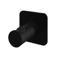 Hotbath Handouchehouder Gal Met Wanduitlaat Mat Zwart - thumbnail