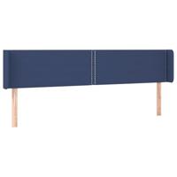 Hoofdbord LED 183x16x78/88 cm stof blauw - thumbnail