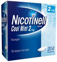Nicotinell Kauwgum Cool Mint 2 mg - voor stoppen met roken - thumbnail