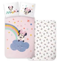 Minnie Mouse Rainbow Dekbedovertrek 100 x 135 cm - Katoen - 40 x 60 cm - thumbnail