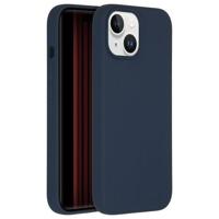 Accezz Liquid Silicone Backcover met MagSafe iPhone 15 Telefoonhoesje Blauw - thumbnail