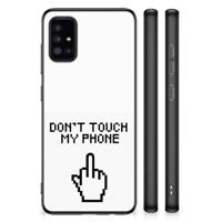 Samsung Galaxy A51 | TPU Hoesje | Finger Don&apos;t Touch My Phone - thumbnail