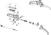 Sram remgreep level stealth silver rem rechts 2000mm alu remgreep 2 piston - 299071 - thumbnail