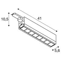 SLV Led railverlichtingSight 3-fase - wit - 4000K - 1004689 - thumbnail