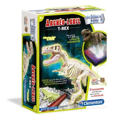 OpgravingsSpel Clementoni T-Rex fosforescente