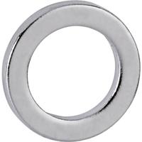 Maul Neodymium magneet MAUL (Ø x h) 12 mm x 1.5 mm Ring Zilver 10 stuk(s) 6168396 - thumbnail