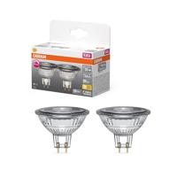 OSRAM HOMELIGHTING 4099854457074 LED-reflectorlamp-lamp Energielabel E (A - G) GU5.3 3.4 W Warmwit (Ø x h) 50.00 mm x 50.00 mm 2 stuk(s) - thumbnail