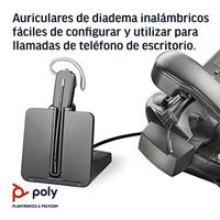 Plantronics B2B Poly DECT headset CS540 + handtelefoonlifter HL-10, zwart - thumbnail