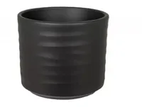 HS Potterie Berlin bloempot keramiek 23x19.5cm antraciet - thumbnail