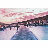 Schilderij DKD Home Decor S3018021 Mediterrane Zon (140 x 3,5 x 45 cm) (2 Stuks) - thumbnail