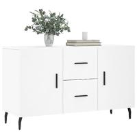 Dressoir 100x36x60 cm bewerkt hout wit - thumbnail