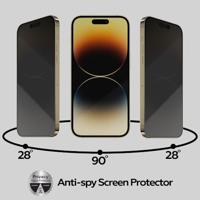 Lunso - iPhone 14 Pro - Privacy Glass - Gehard beschermglas - thumbnail