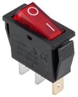 Enzo Wipschakelaar 1p aan-uit zwart/rood verlicht 7430720 - thumbnail