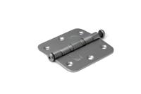 Dulimex Kogellagerscharnier ronde hoeken 76x76 mm RVS geborsteld - thumbnail