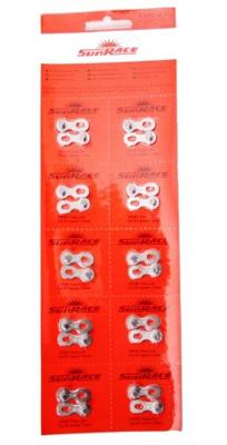 Sunrace kettingschakel 7-8 speed 10 stuks - zilver Sunrace kettingschakel 7-8 speed 10 stuks - zilver