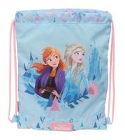 Rugtas met Koordjes Frozen Ice magic Blauw 26 x 34 x 1 cm - thumbnail