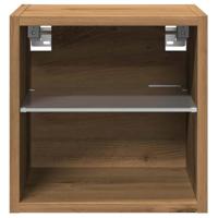 Tv-wandmeubels met LED 2 st 30x28,5x30 cm artisanaal eikenkleur - thumbnail