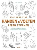 Deltas Stap voor stap handen en voeten leren tekenen hobbyboek - thumbnail