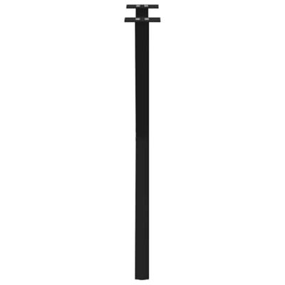 Eettafelpoten 2 st X-vormig 57x(72-73) cm staal zwart