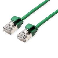 ROLINE F/UTP DataCenter Patchkabel Cat.6A (Class EA), LSOH, extra dun, groen, 0,5 m - thumbnail