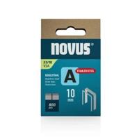 Novus Niet met fijne draad A 53/10mm V2A RVS (800 stuks) - 042-0779 - thumbnail