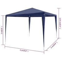 VidaXL Partytent 3x3 m blauw - thumbnail