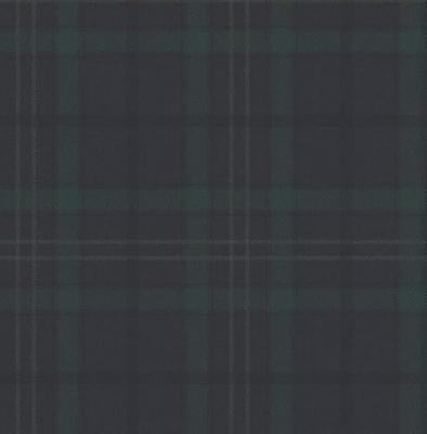 Dutch Wallcoverings Sauvage/British H. Ruit - Blauw/Groen