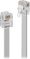 LINDY Telefoon (analoog) Aansluitkabel [1x RJ12-stekker 6p6c - 1x RJ12-stekker 6p6c] 15 m Grijs - thumbnail