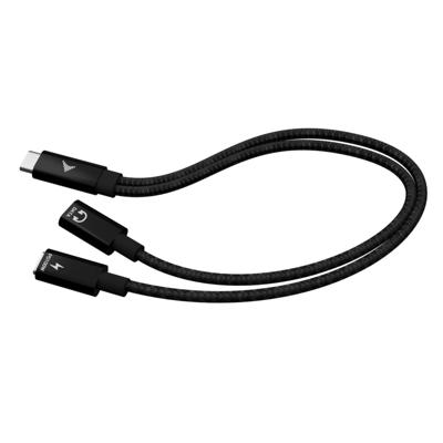 i-tec USB 2.0 Adapter [1x USB-C stekker - 1x USB-C bus, USB-C bus (Power Delivery)] C31DUALSPLITTERCBLPD 0.3 m