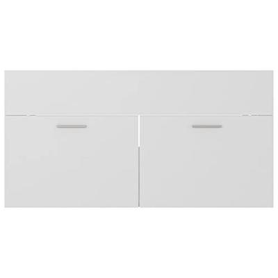 Wastafelkast 90x38,5x46 cm spaanplaat wit