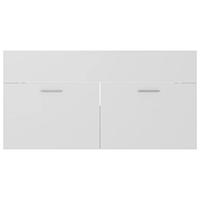 Wastafelkast 90x38,5x46 cm spaanplaat wit - thumbnail