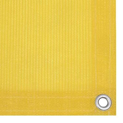 VidaXL Balkonscherm 120x600 cm hdpe geel