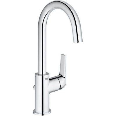 Grohe QuickFix Start Flow draaibare wastafelkraan met trekwaste chroom