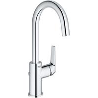 Grohe QuickFix Start Flow draaibare wastafelkraan met trekwaste chroom - thumbnail