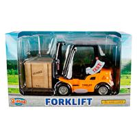2-Play die-cast vorkheftruck met licht en geluid, 14cm - thumbnail