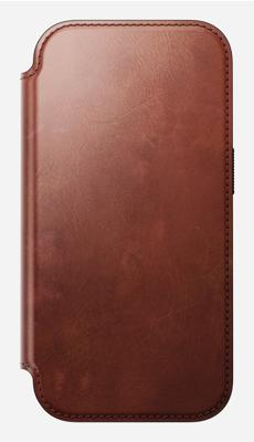 Nomad Horween lederen folio iPhone 17 Pro - Olde Dublin