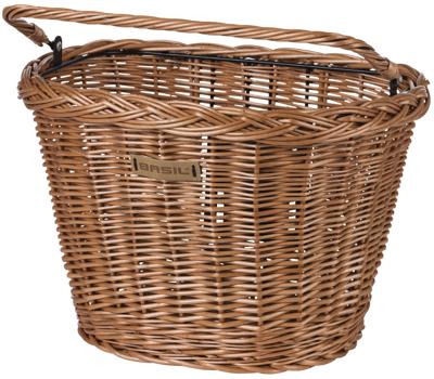 Basil bremen wicker kf - fietsmand - voorop - natuur Basil bremen wicker kf - fietsmand - voorop - natuur