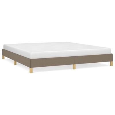 Bedframe zonder matras stof taupe 180x200 cm