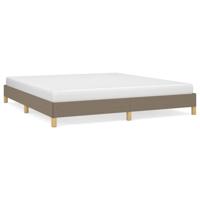 Bedframe zonder matras stof taupe 180x200 cm - thumbnail